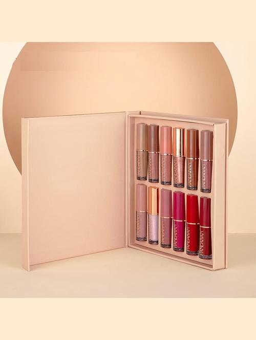 handaiiyan pack of 12 multicolor love lip colors 3ml each - 21996892 -  Standard Image - 0