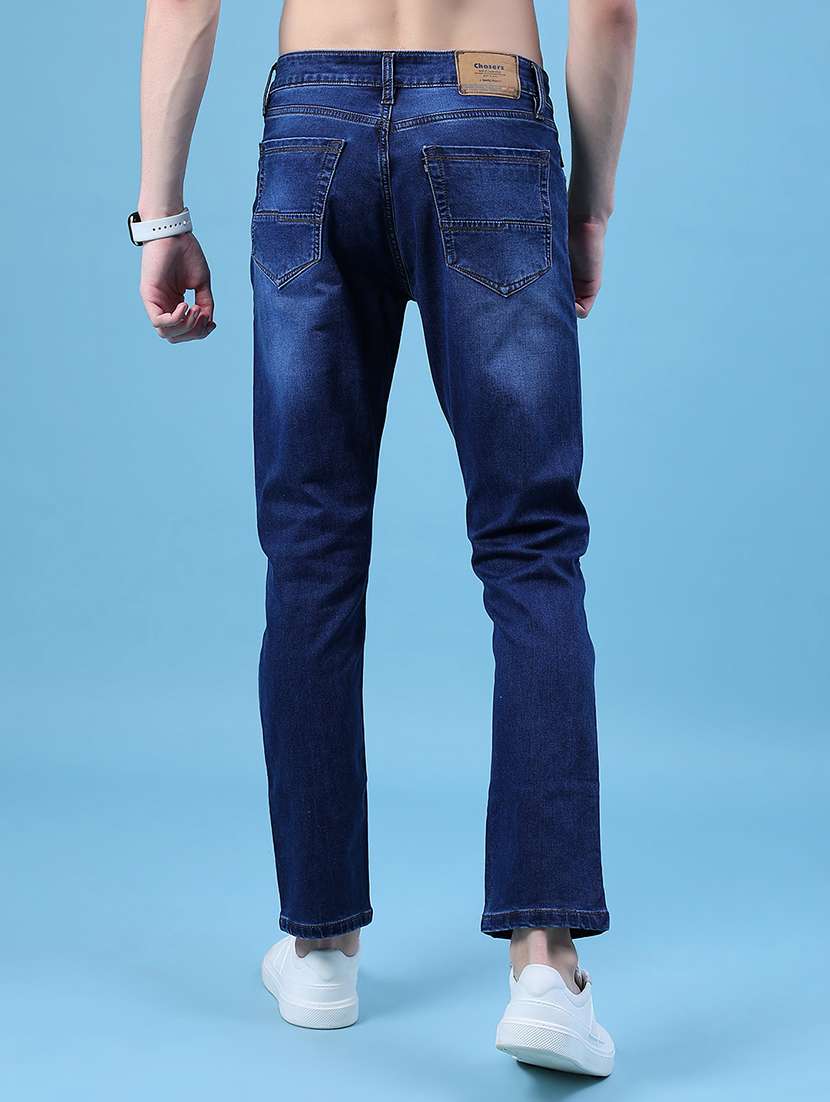 men solid mid rise slim fit jean - 21996932 -  Standard Image - 3