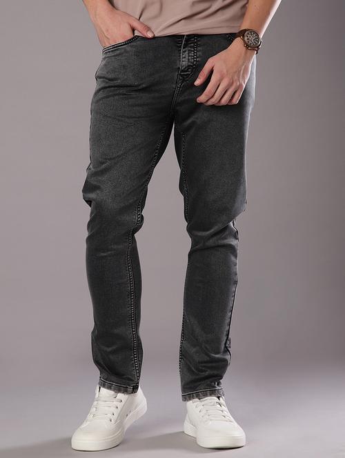 men solid mid rise slim fit jean - 21996970 - Standard Image - 0
