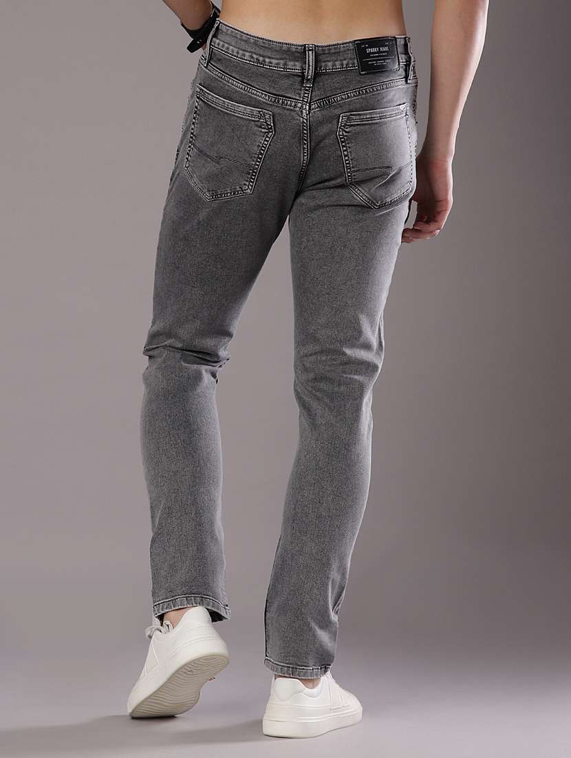 men plain mid rise full length jean - 21996977 -  Standard Image - 3