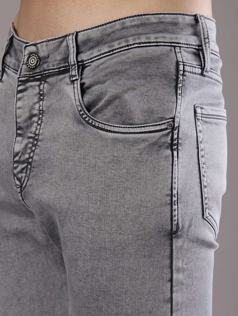 Men Solid Mid Rise Slim Fit Jean - 21996980 -  Standard Image - 5