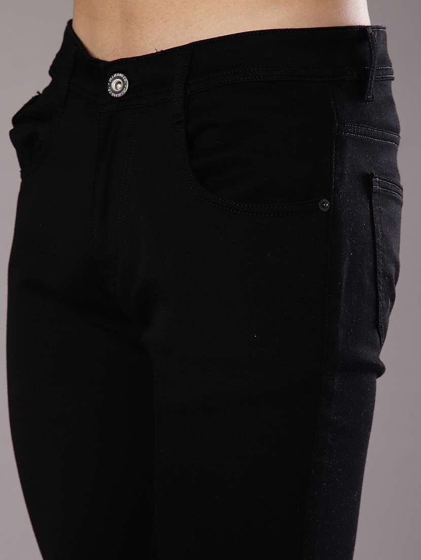 men solid mid rise slim fit jean - 21996987 -  Standard Image - 5