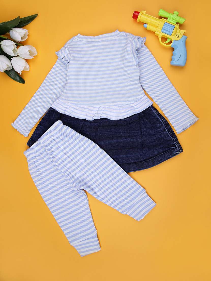 girls striped long sleeve full length set - 21996993 -  Standard Image - 5