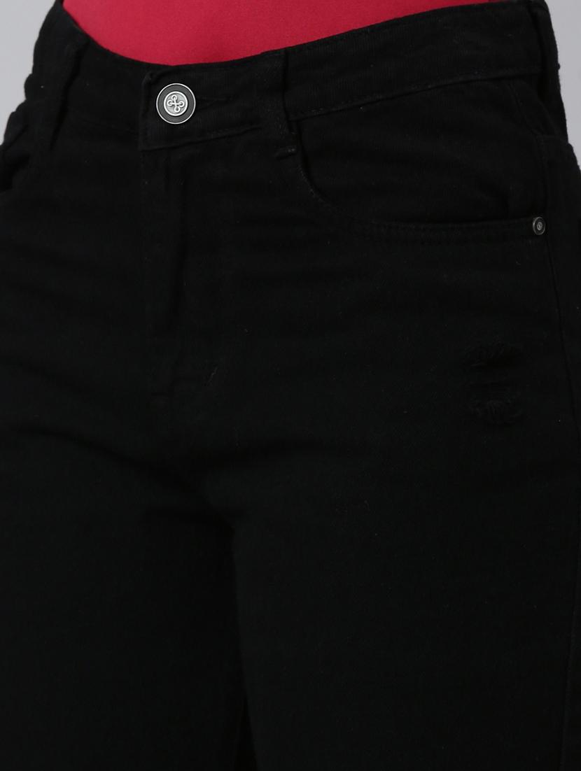 women slash knee straight fit jean - 21997122 - Standard Image - 5