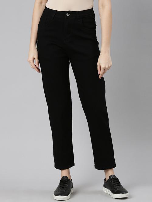 women solid mid rise straight fit jean - 21997123 -  Standard Image - 0