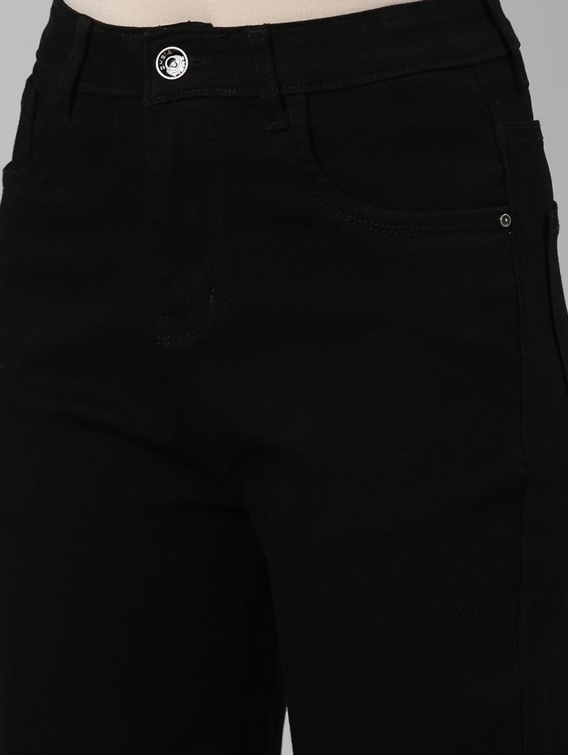 women solid mid rise straight fit jean - 21997123 - Standard Image - 5