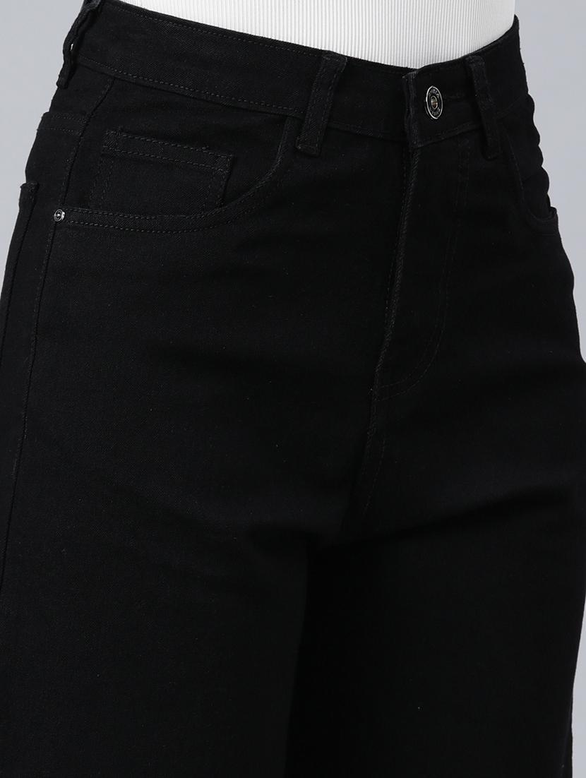 women solid high rise bootcut jean - 21997126 - Standard Image - 5
