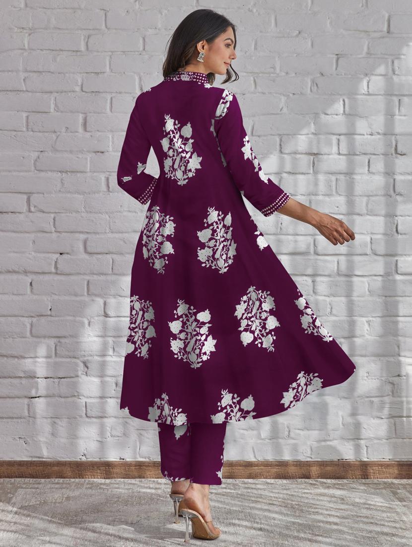 women floral three quarter sleeve kurta pant with dupatta set - 21997134 - Standard Image - 3