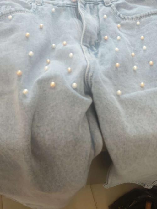 light blue cotton polyester jeans - 21997492 - Standard Image - 0
