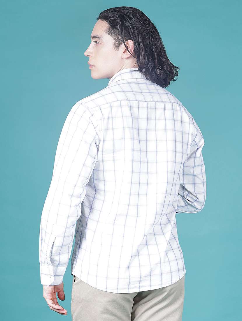 men checkered long sleeve regular fit casual shirt - 21997535 -  Standard Image - 3