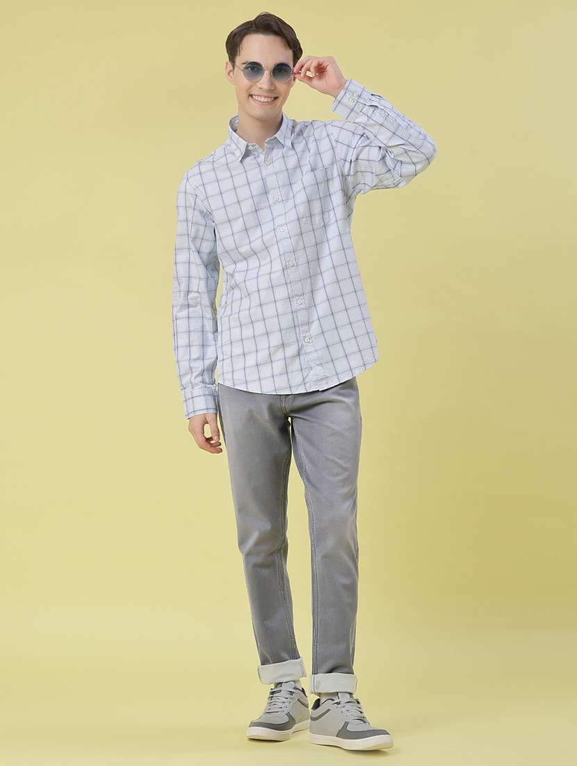 men checkered long sleeve regular fit casual shirt - 21997536 -  Standard Image - 5