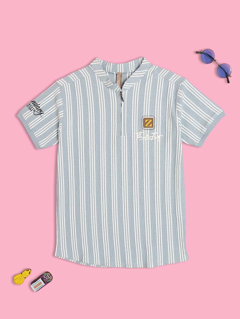 boys striped short sleeves t-shirt