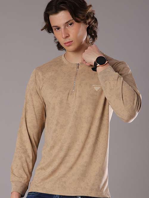 men solid long sleeve regular fit t-shirt - 21997584 -  Standard Image - 0
