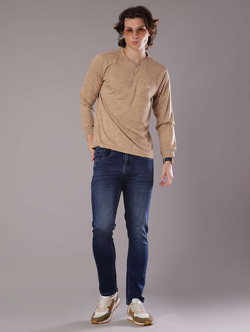 men solid long sleeve regular fit t-shirt - 21997584 -  Standard Image - 3