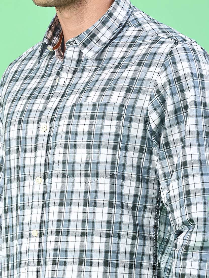 men checkered long sleeve regualr fit casual shirt - 21997616 -  Standard Image - 5