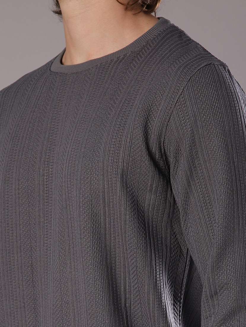 men self design long sleeve regular fit pullover - 21997618 -  Standard Image - 3