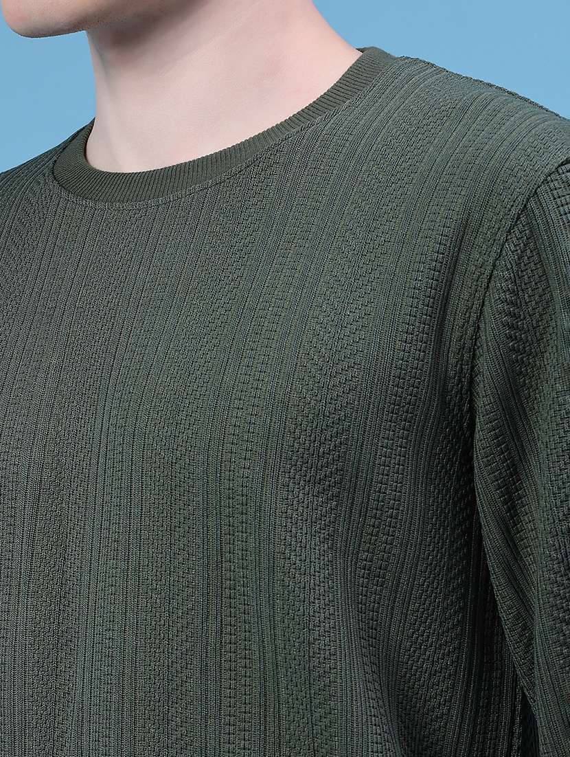 men self design long sleeve regular fit pullover - 21997622 -  Standard Image - 3