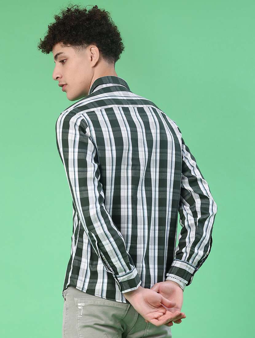 men checkered long sleeve regualr fit casual shirt - 21997671 -  Standard Image - 3