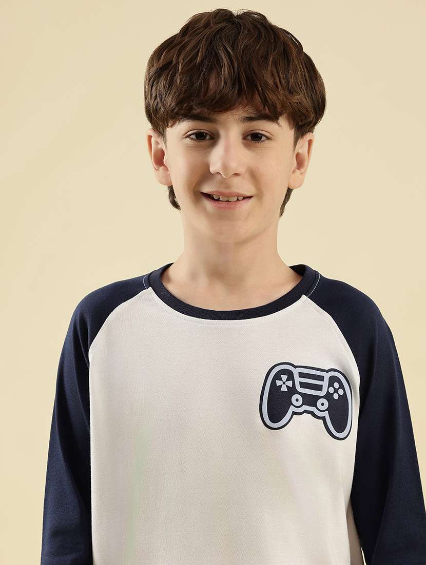 boys printed long sleeve nightwear pyjama set - 21997796 - Standard Image - 5