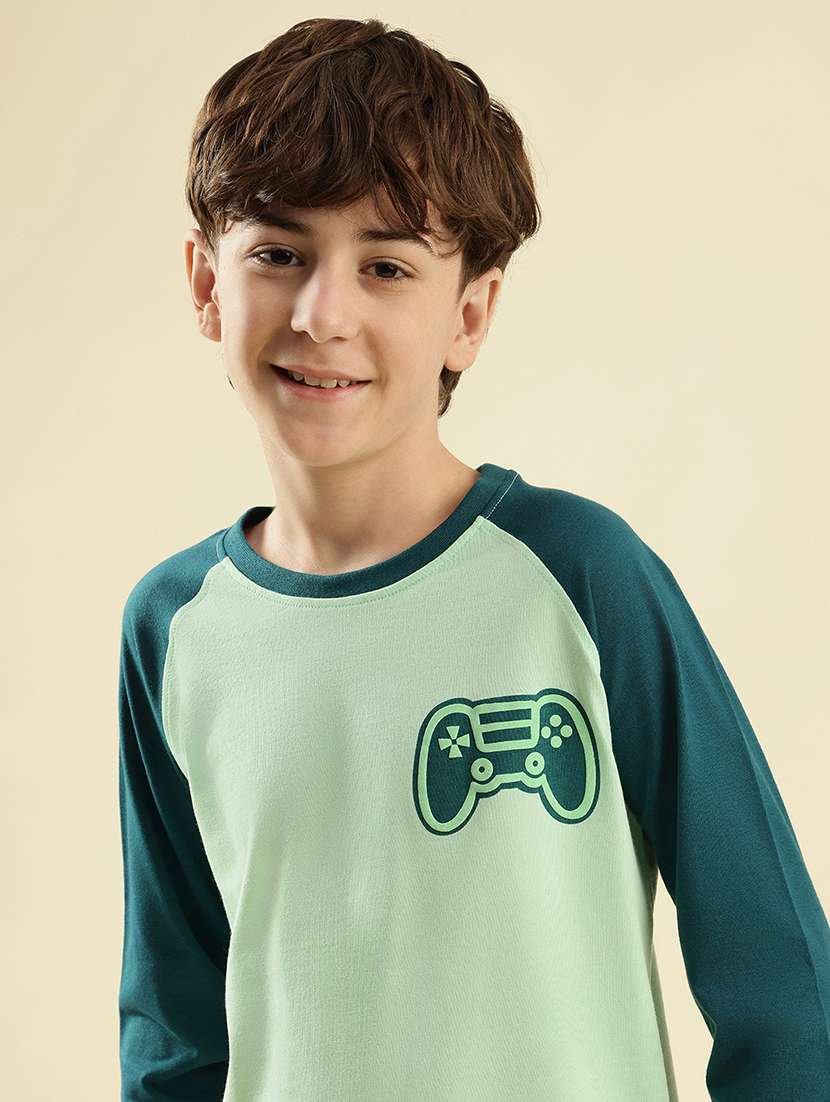 boys printed long sleeve nightwear pyjama set - 21997797 -  Standard Image - 5