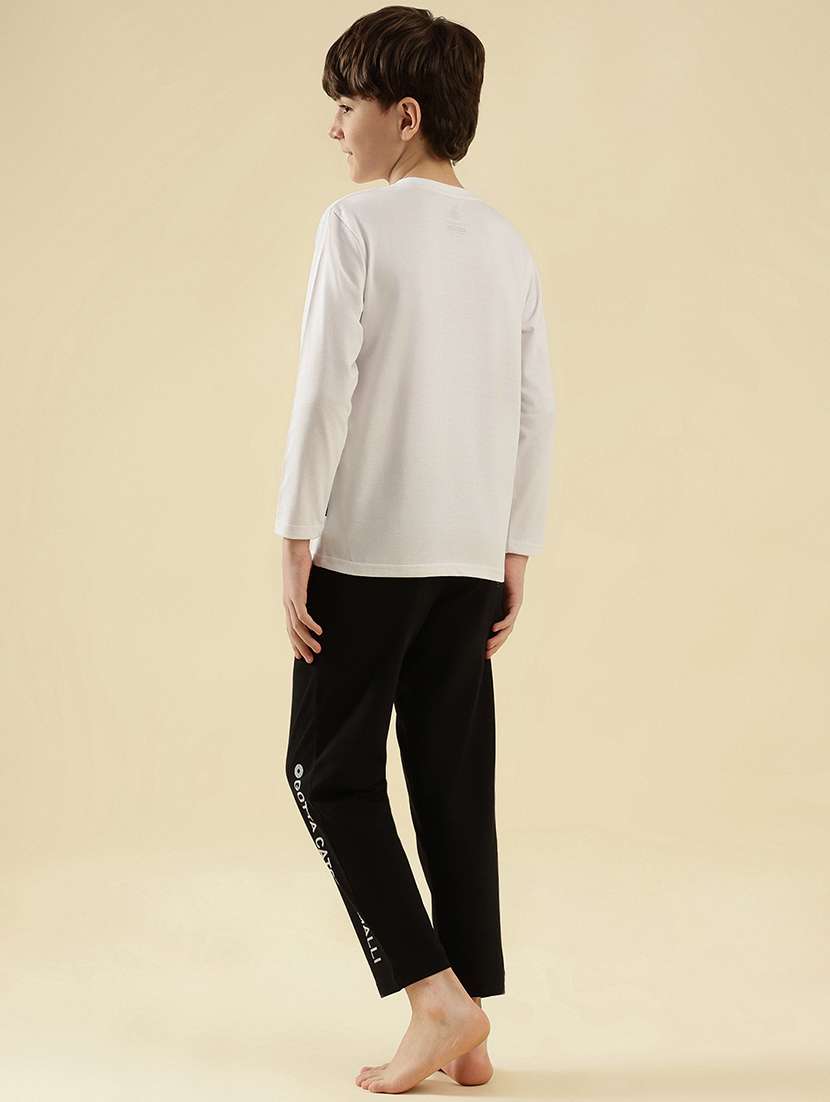 boys printed long sleeve nightwear pyjama set - 21997799 -  Standard Image - 3