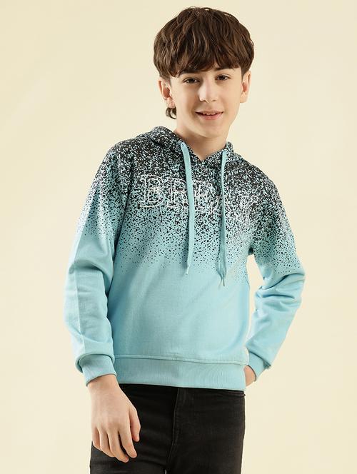 boys printed long sleeve hooded sweatshirt - 21997802 -  Standard Image - 0
