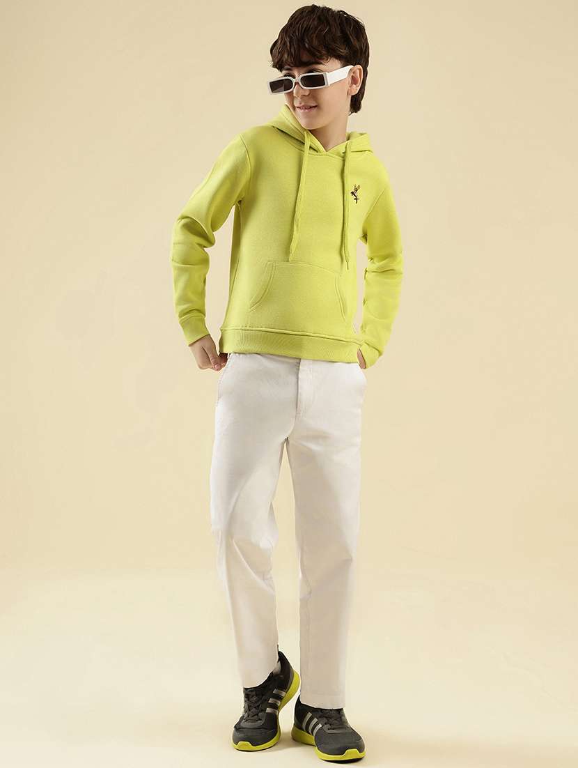 boys solid long sleeve hooded sweatshirt - 21997805 - Standard Image - 5