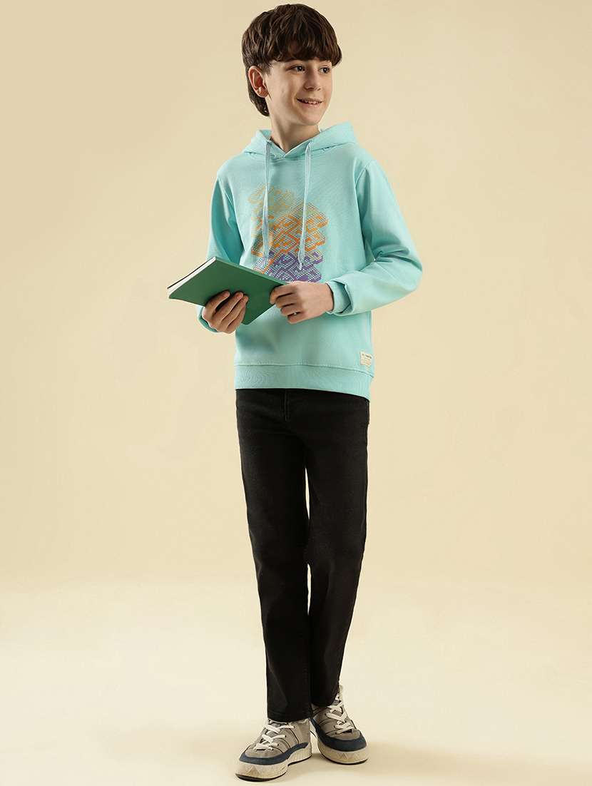 boys printed long sleeve  hooded sweatshirt - 21997809 -  Standard Image - 5