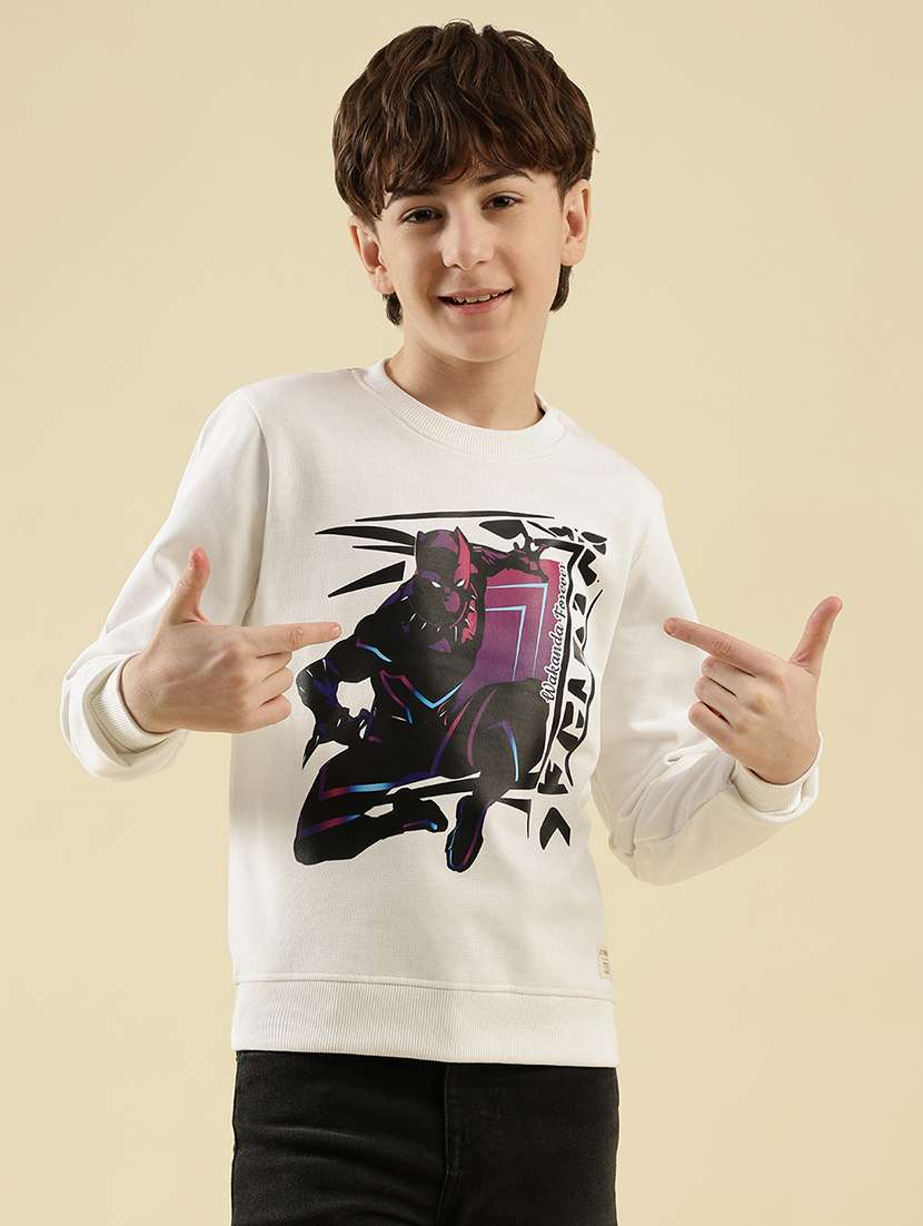 boys printed long sleeve sweatshirt