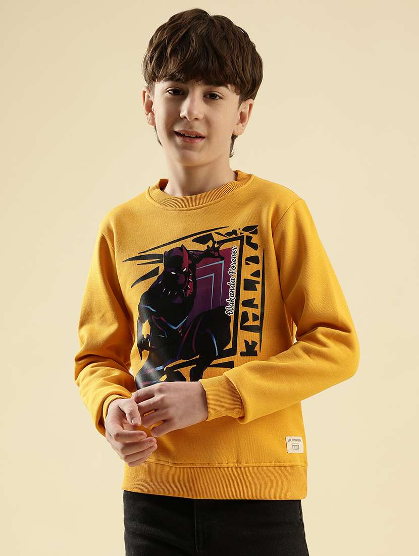 boys printed long sleeve sweatshirt