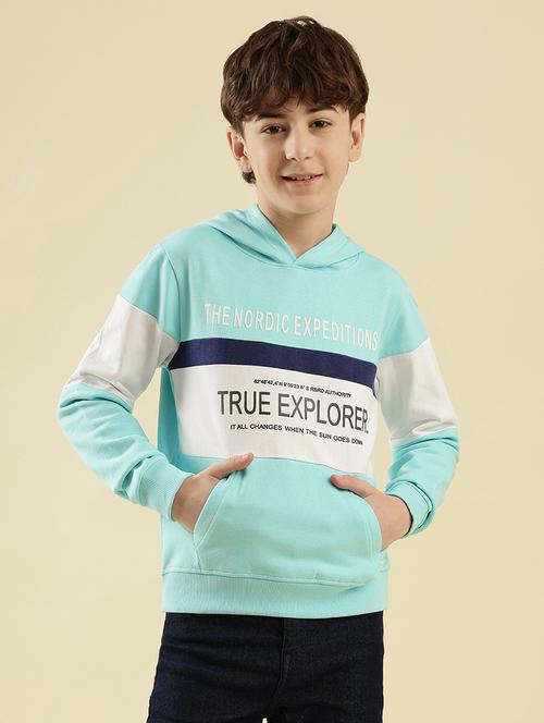 boys printed long sleeve hooded sweatshirt - 21997819 -  Standard Image - 0