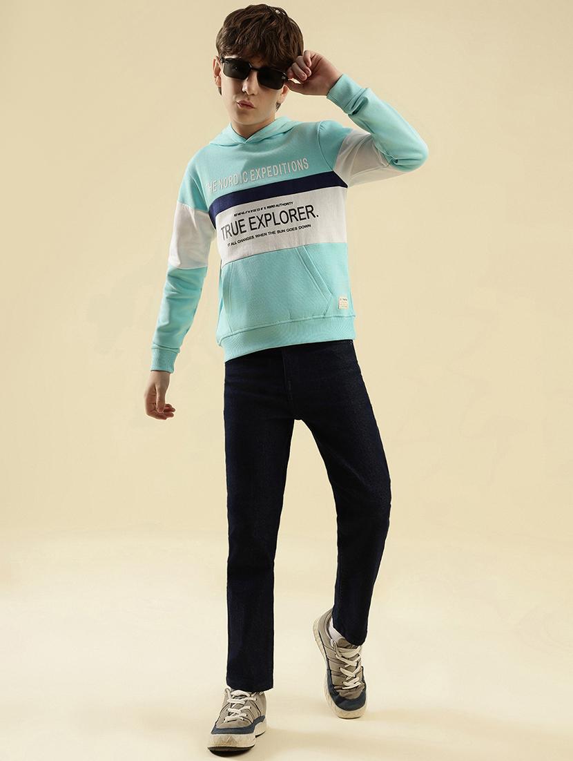 boys printed long sleeve hooded sweatshirt - 21997819 - Standard Image - 5