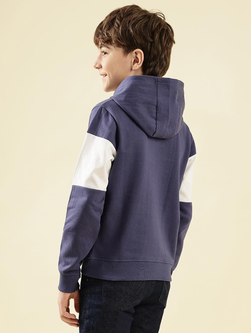 boys printed long sleeve hooded sweatshirt - 21997820 - Standard Image - 3
