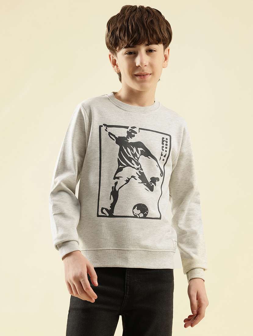 boys printed long sleeve sweatshirt