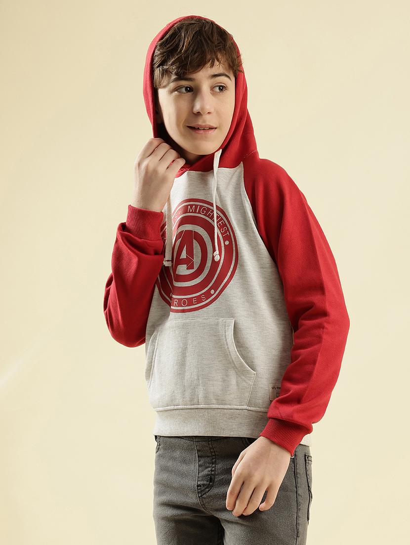 boys color blocked long sleeve hooded sweatshirt - 21997825 - Standard Image - 3