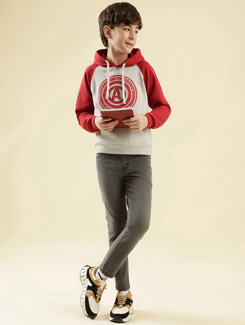 boys color blocked long sleeve hooded sweatshirt - 21997825 - Standard Image - 5