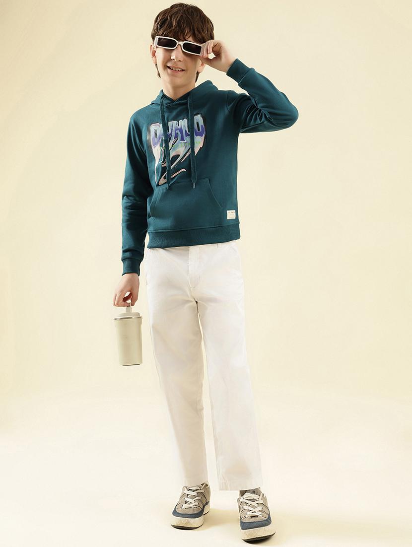boys printed long sleeve hooded sweatshirt - 21997826 - Standard Image - 5
