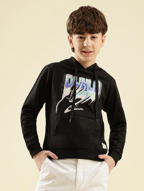 boys printed long sleeve hooded sweatshirt - 21997827 -  Standard Image - 0