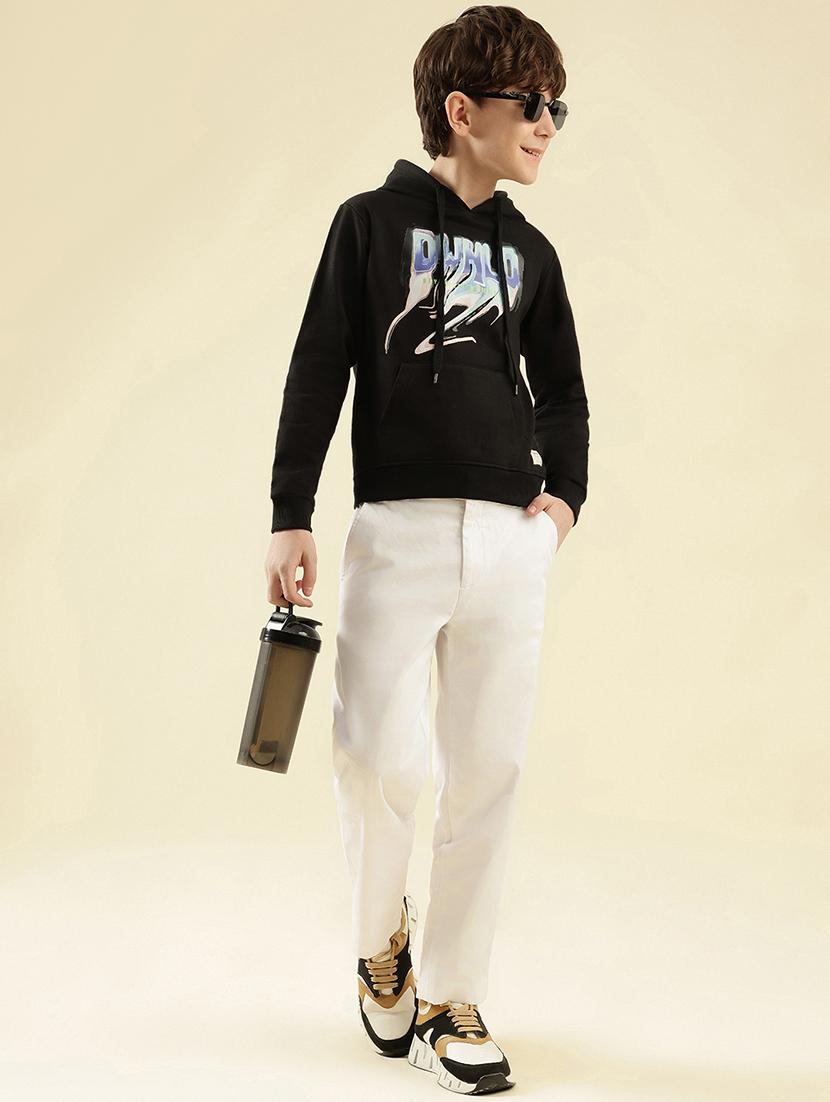 boys printed long sleeve hooded sweatshirt - 21997827 - Standard Image - 5