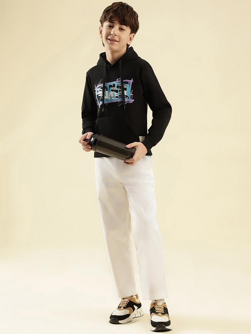 boys printed long sleeve hooded sweatshirt - 21997830 - Standard Image - 5