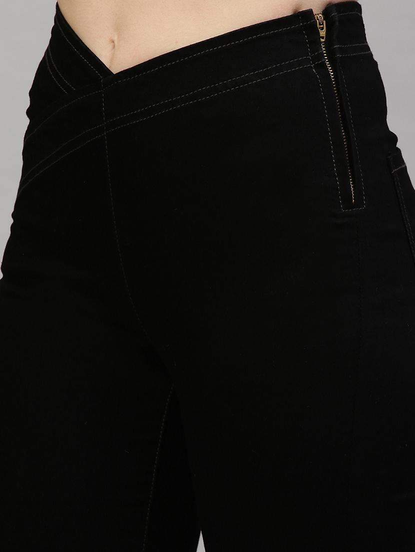 women solid high rise bootcut jean - 21997890 - Standard Image - 5