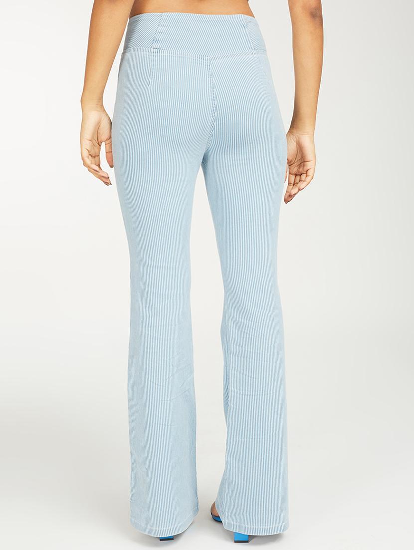women striped mid rise bootcut jegging - 21997893 - Standard Image - 3
