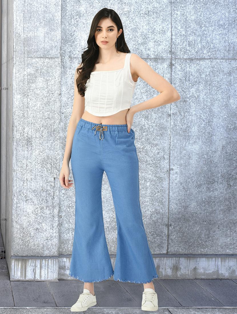 women solid mid rise bootcut jean - 21997903 - Standard Image - 3