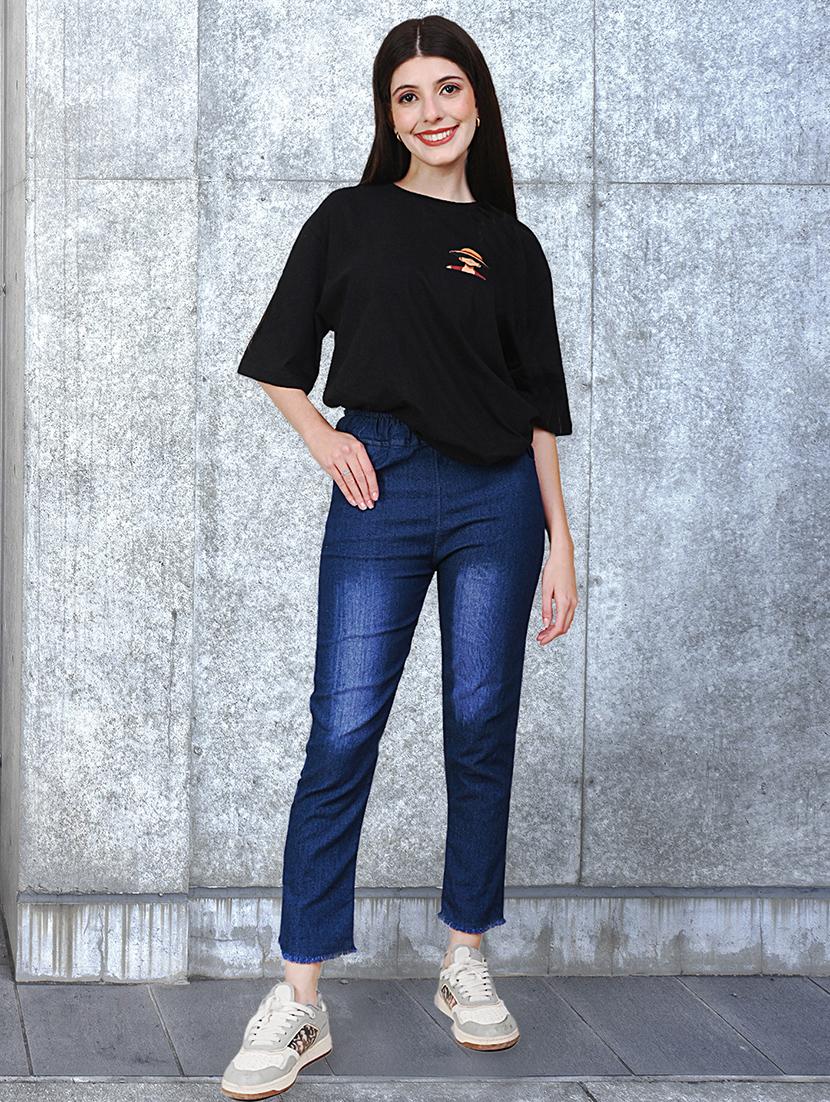 women washed mid rise slim fit jean - 21997910 - Standard Image - 3
