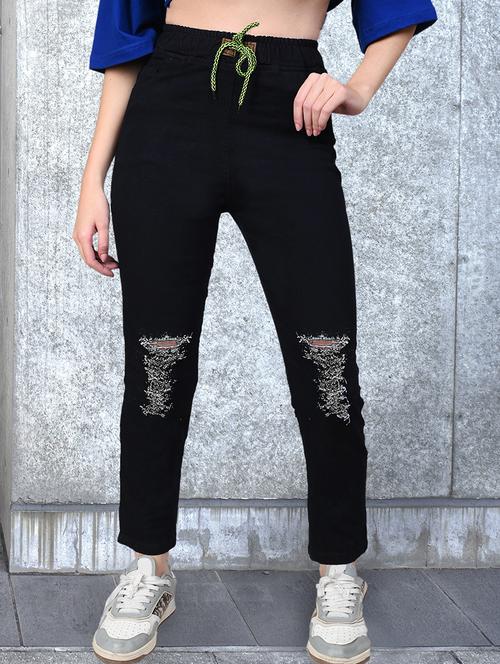 women distressed mid rise slim fit jean - 21997913 -  Standard Image - 0