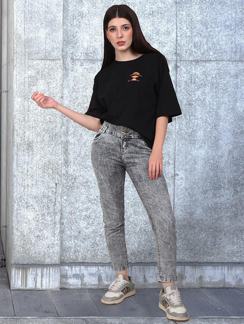 women washed mid rise slim fit jean - 21997919 - Standard Image - 3