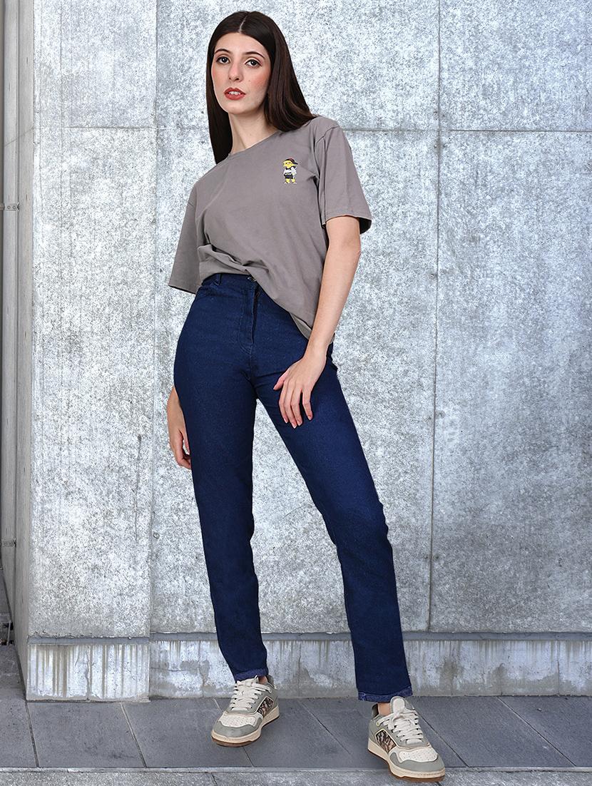 women solid high rise slim fit jean - 21997921 - Standard Image - 3
