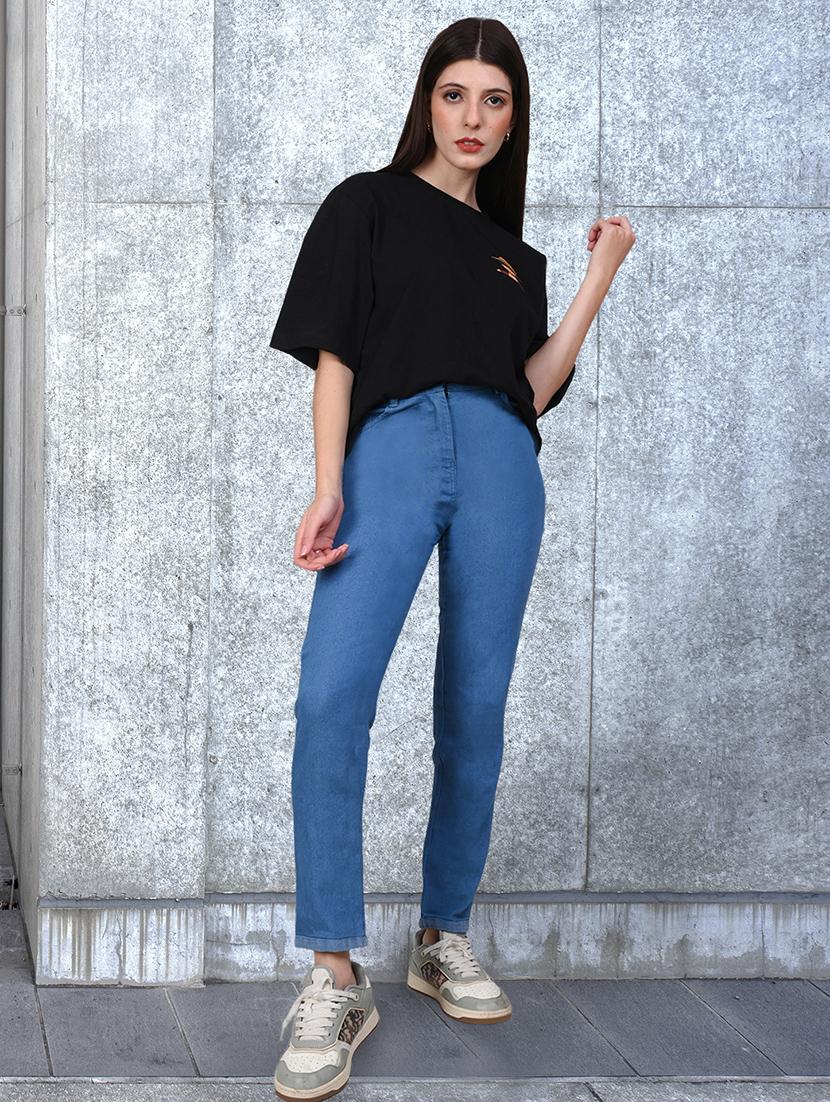 women solid high rise slim fit jean - 21997922 - Standard Image - 3