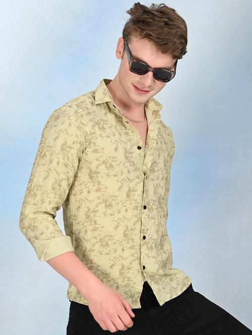men printed long sleeve regular fit casual shirt - 21998008 -  Standard Image - 0