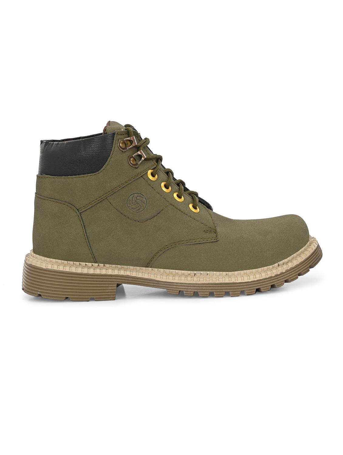 men olive lace up boot - 21998011 - Standard Image - 3